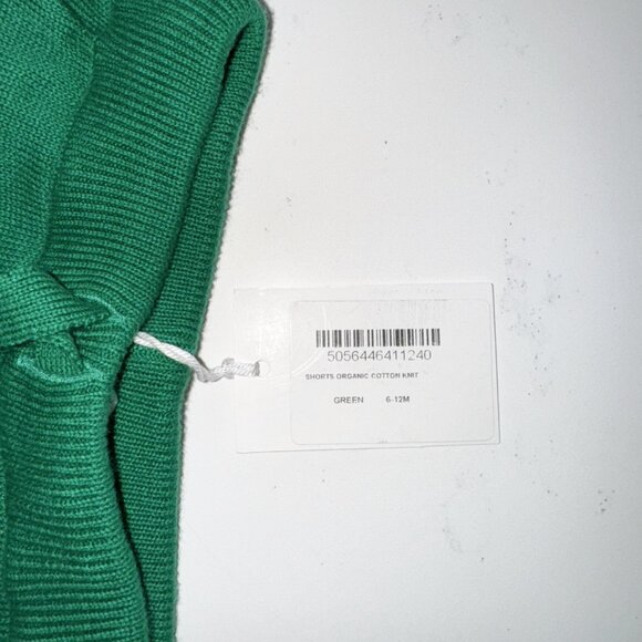 Organic Cotton Knit Shorts, Beech Tree Green, 6 - 12 months - Picture 4 of 4